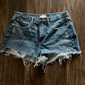 Good American denim shorts new without tags size 6